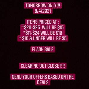 Flash Sale tomorrow 7/4/2021! Send me the offer!